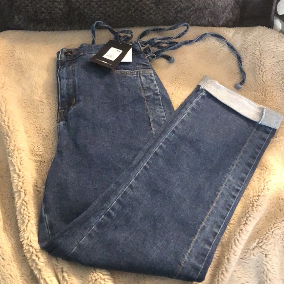NWT Tie ‘Em Up Boyfriend Jeans—Medium Blue Wash, size 3 - Picture 3 of 9